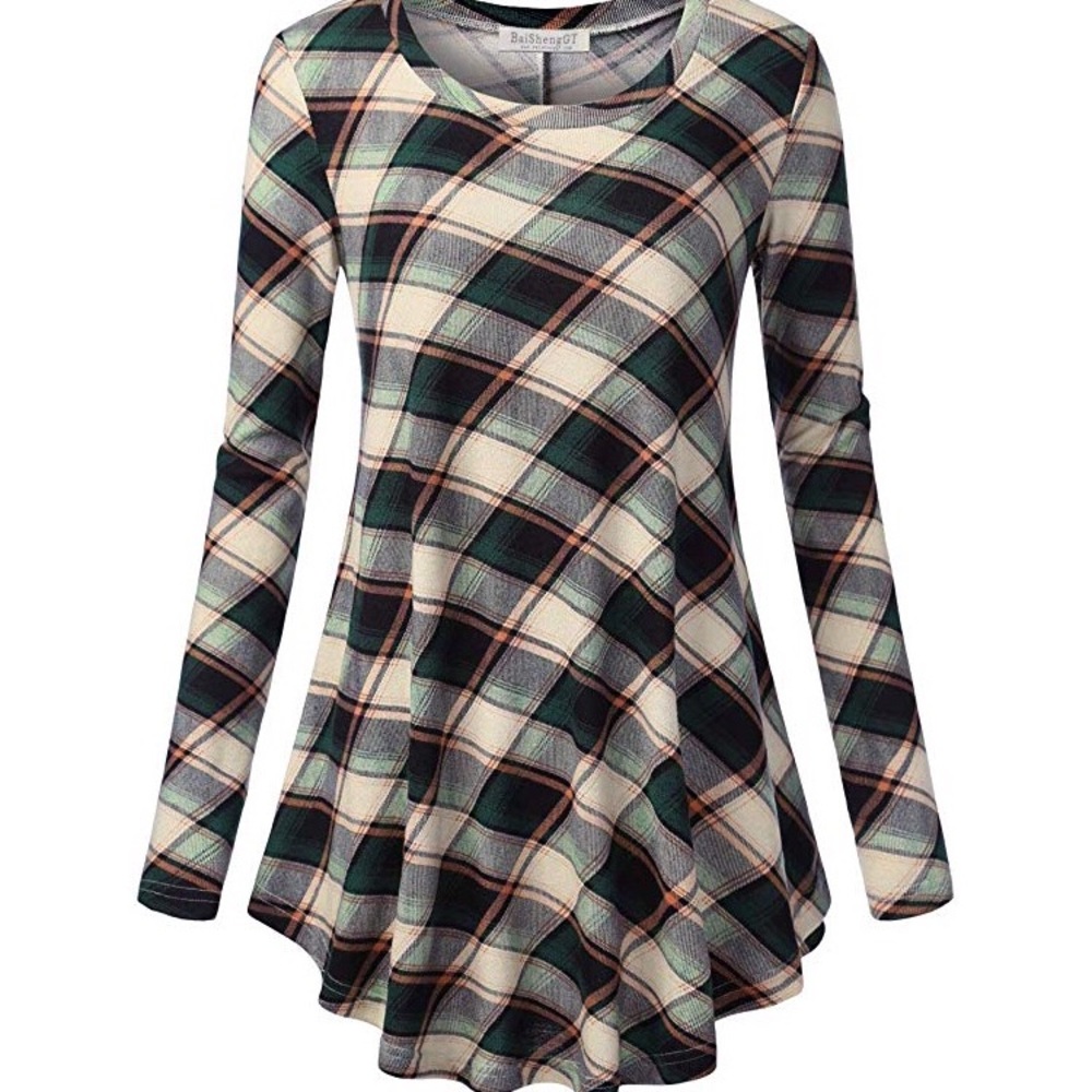 🎄NEW! Casual flare swing printed tunic!